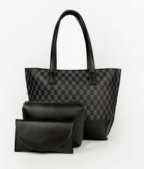 Black Ella set of 3 tote bag