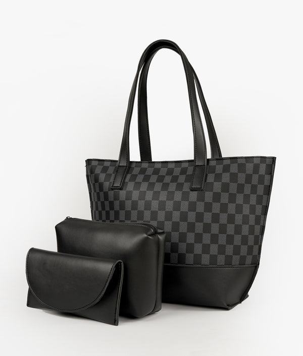 Black Ella set of 3 tote bag