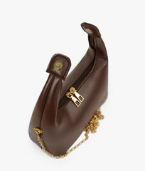 DARK BROWN ALORA SHOULDER BAG