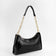 Black Nova Croc Shoulder Bag
