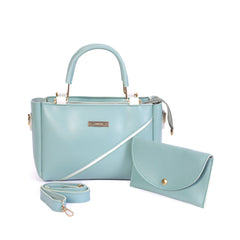 Aqua Combo Top Handle Cross Body Bag