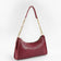Maroon Nova Croc Shoulder Bag