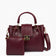 Maroon Metal Handle Tote Bag