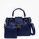 Blue Metal Handle Tote Bag