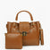 Brown Metal Handle Tote Bag