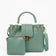 Aqua Metal Handle Tote Bag