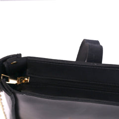 Black Flap Cross Body Bag