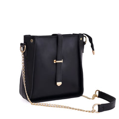 Black Flap Cross Body Bag