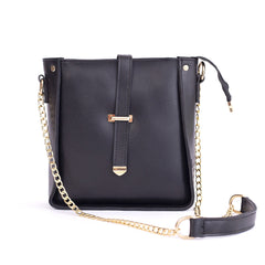 Black Flap Cross Body Bag