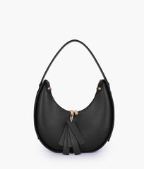 Black Crossbody Hobo Bag