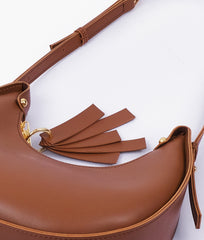 Horse Brown Crossbody Hobo Bag