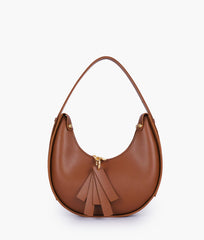 Horse Brown Crossbody Hobo Bag