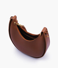 Horse Brown Crossbody Hobo Bag