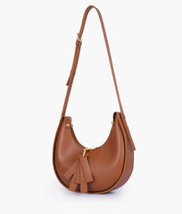 Horse Brown Crossbody Hobo Bag