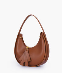 Horse Brown Crossbody Hobo Bag