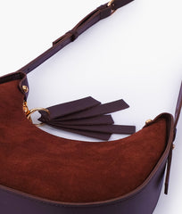 Dark Brown Crossbody Hobo Bag