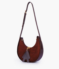 Dark Brown Crossbody Hobo Bag