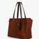 Dark Brown Suede  Over The Shoulder Tote Bag