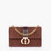 dark brown suede Luna Adjustable Chain Strap Crossbody Bag