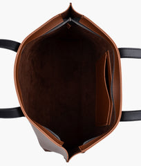 Horse Brown with black Long Handle Tote Bag